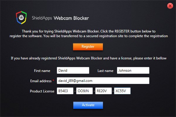 ShieldApps Webcam Blocker Premium